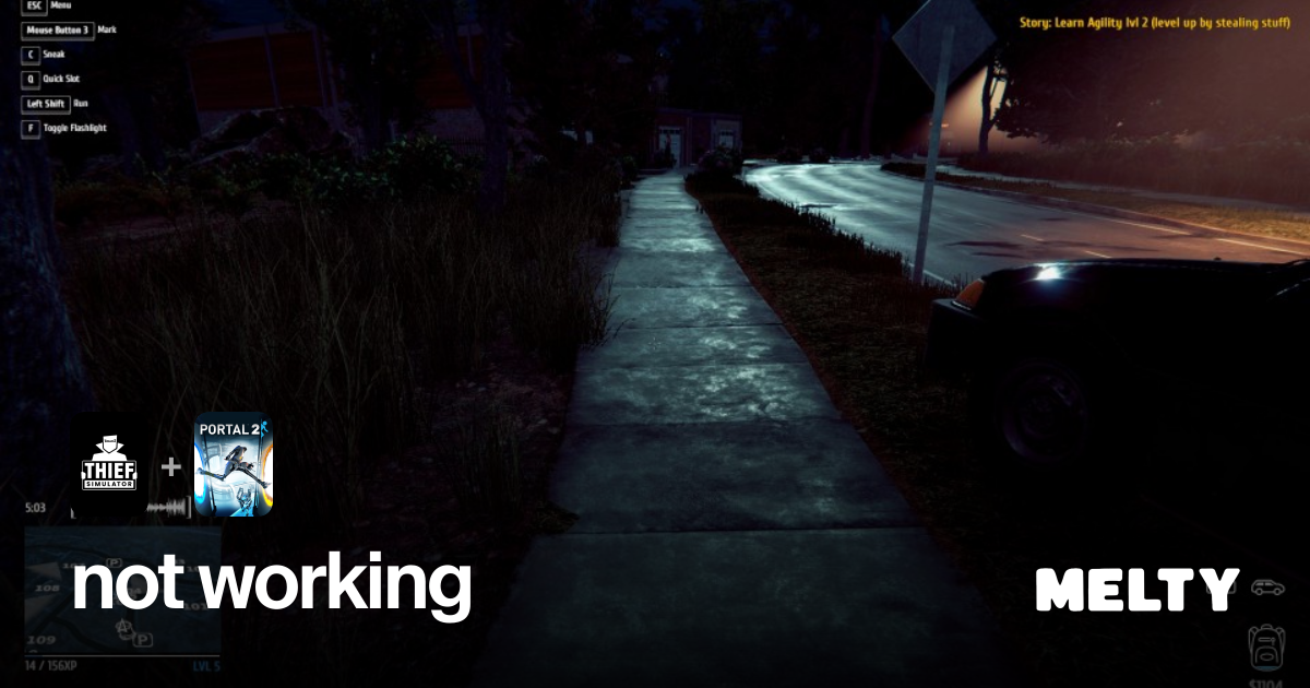 not working for Thief Simulator + Portal 2 · Melty