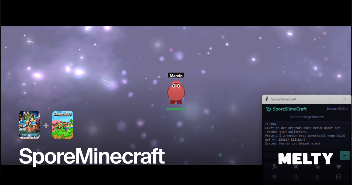 SporeMinecraft for Spore + Minecraft: Java Edition · Melty