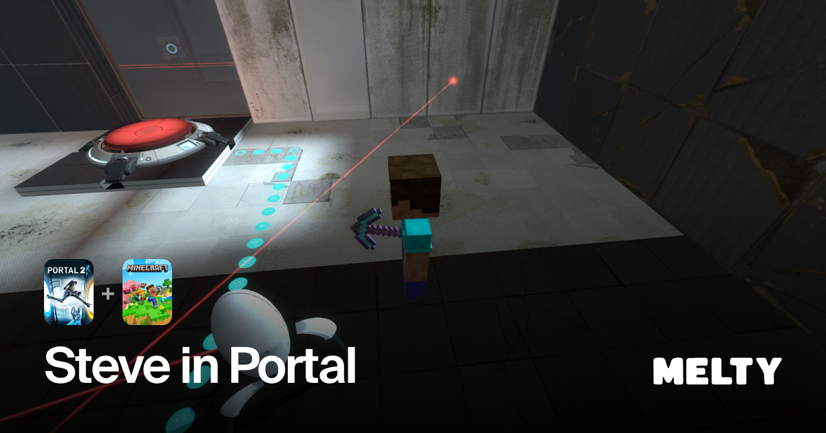 Steve in Portal for Portal 2 + Minecraft: Java Edition · Melty